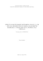 Upravljanje plinskim motorima snage 2 x 1,56 MW kao rezervnim izvorima električne energije u tvrtki DIN d.o.o. pomoću PLC uređaja