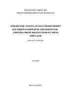 Istraživanje stavova, znanja i prakse pomoću KAP ankete o cijepljenju i docjepljivanju cjepivima protiv bolesti COVID-19 u općoj populaciji