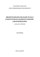 Presječno istraživanje razine znanja i svijesti studenata sestrinstva o dječjim zaraznim bolestima