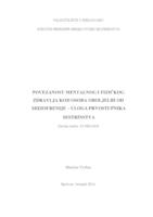 Povezanost mentalnog i fizičkog zdravlja kod osoba oboljelih od shizofrenije - uloga prvostupnika sestrinstva