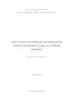prikaz prve stranice dokumenta Mogućnosti unapređenja komunikacije zdravstvenih djelatnika sa starijim osobama