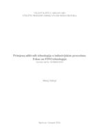 prikaz prve stranice dokumenta Primjena aditivnih tehnologija u industrijskim procesima: Fokus na FDM tehnologiju