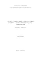 prikaz prve stranice dokumenta Znanje i stavovi medicinskih sestara o liječenju akutnog moždanog udara trombolizom
