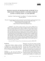 prikaz prve stranice dokumenta Whole Range of Respiratory Support in a Pregnant Woman with a Severe Form of COVID-19 Infection: A Case Report