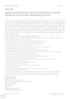 prikaz prve stranice dokumenta Optimizing Digital Tools for the Field of Substance Use and Substance Use Disorders: Backcasting Exercise