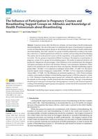 prikaz prve stranice dokumenta The Influence of Participation in Pregnancy Courses and Breastfeeding Support Groups on Attitudes and Knowledge of Health Professionals about Breastfeeding