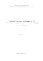 prikaz prve stranice dokumenta Prava pacijenata - usporedna analiza zakonodavnog okvira u R.Hrvatskoj i SR Njemačkoj