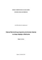 prikaz prve stranice dokumenta Utjecaj Nacionalnog programa promicanja dojenja na stopu dojenja u Našicama