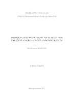 prikaz prve stranice dokumenta Primjena sestrinske dokumentacije kod pacijenta s kroničnim venskim ulkusom