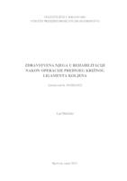 prikaz prve stranice dokumenta Zdravstvena njega u rehabilitaciji nakon operacije prednjeg križnog ligamenta koljena
