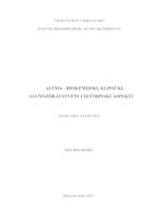 prikaz prve stranice dokumenta Astma - biokemijski, klinički, javnozdravstveni i sestrinski aspekti